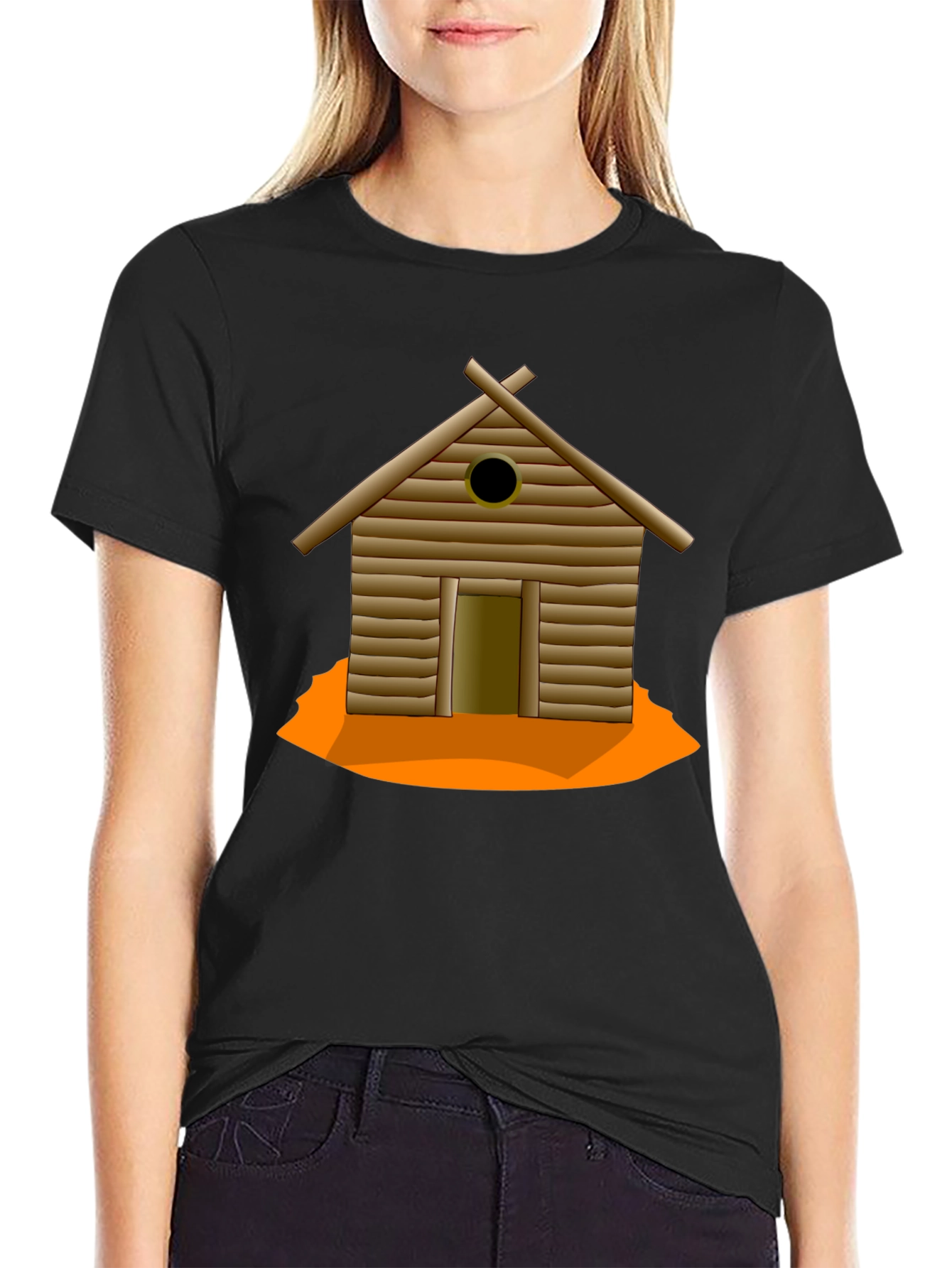 Cabin Graphic T-Shirt - Black