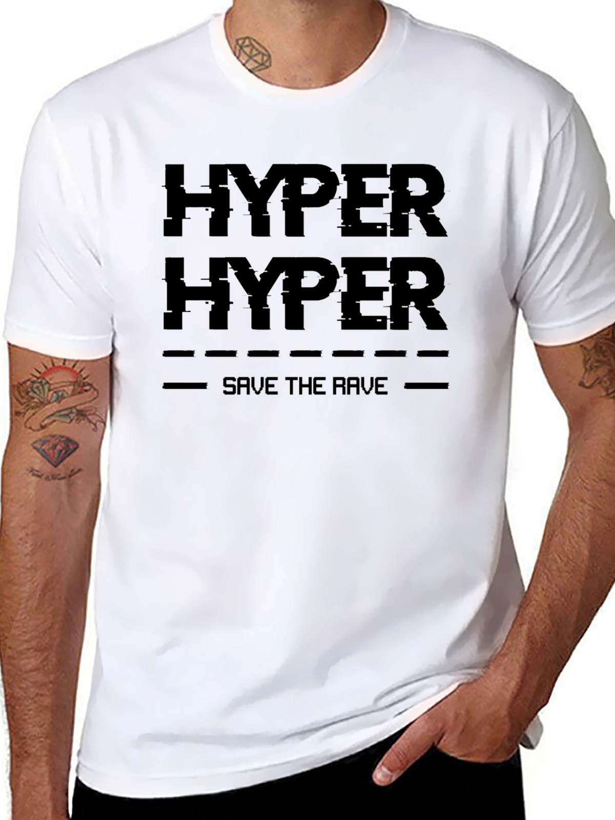 Hyper Save the Rave T-Shirt - Black