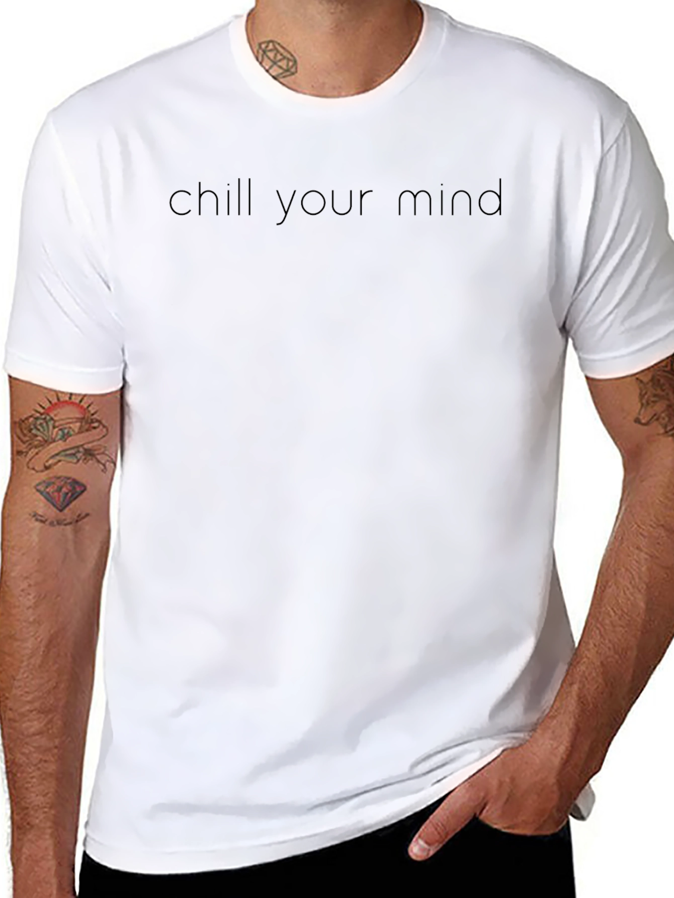 Chill Your Mind Black T-Shirt