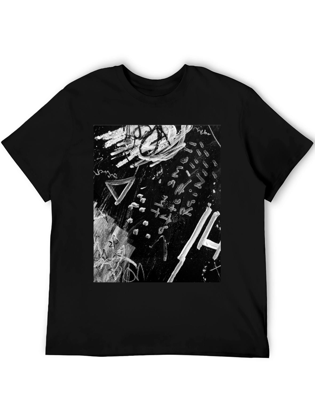 Abstract Art Black Graphic Tee