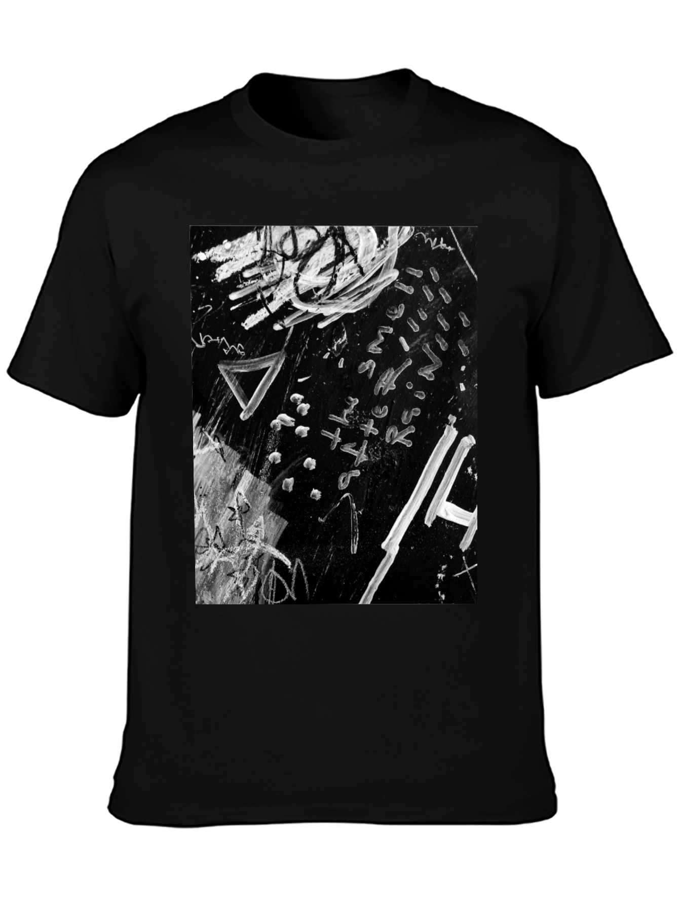Abstract Art Black Graphic Tee