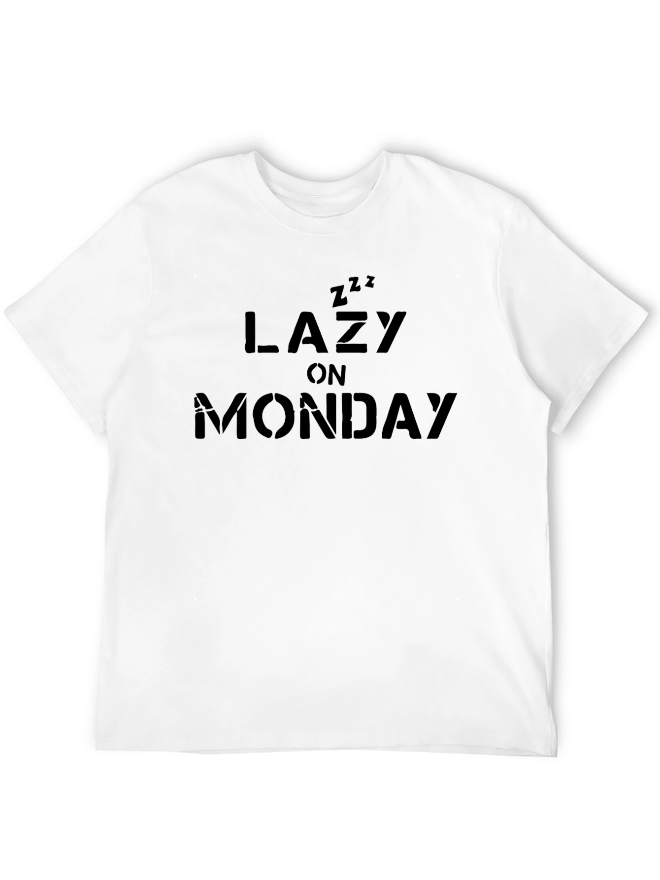 Lazy on Monday T-Shirt - Black