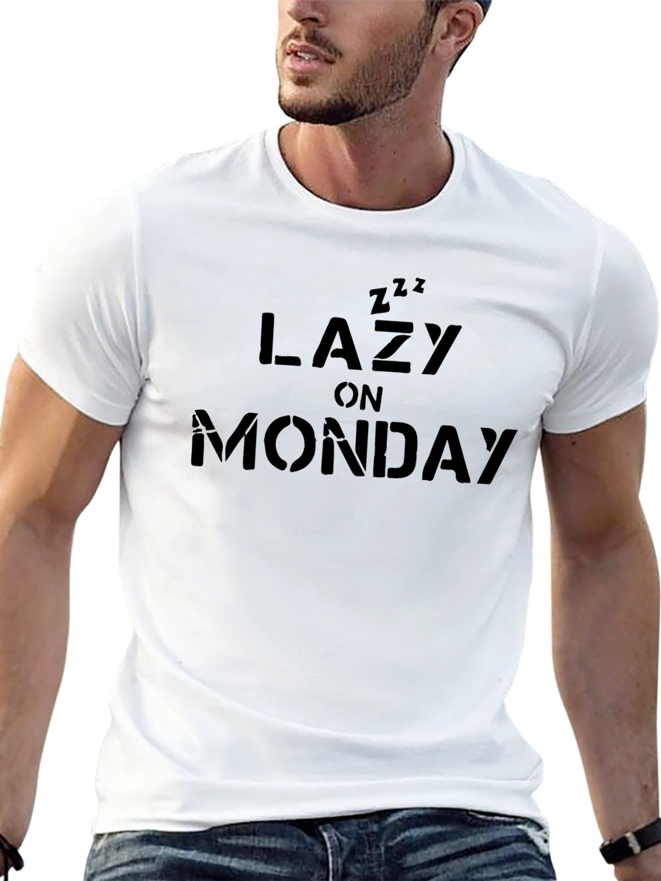 Lazy on Monday T-Shirt - Black