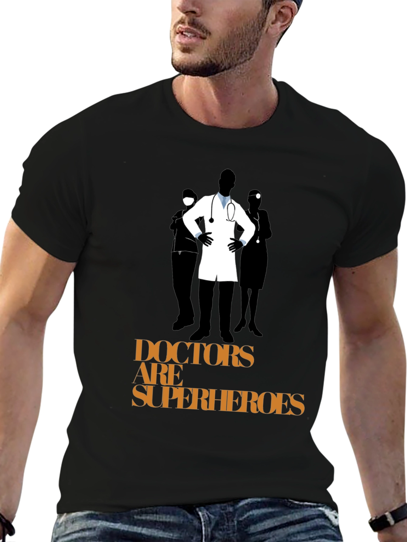 Doctors are Superheroes Graphic T-Shirt