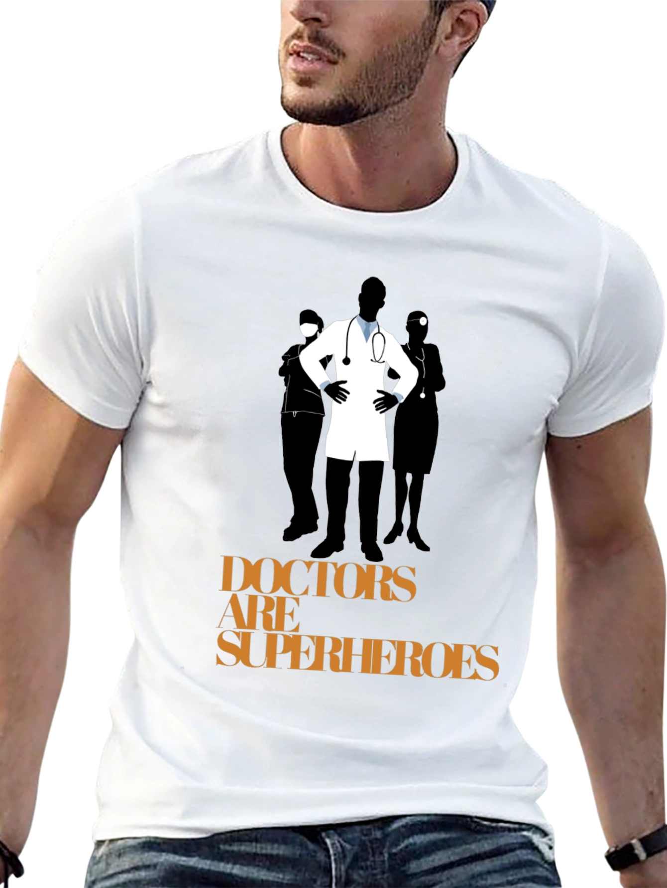 Doctors are Superheroes Graphic T-Shirt
