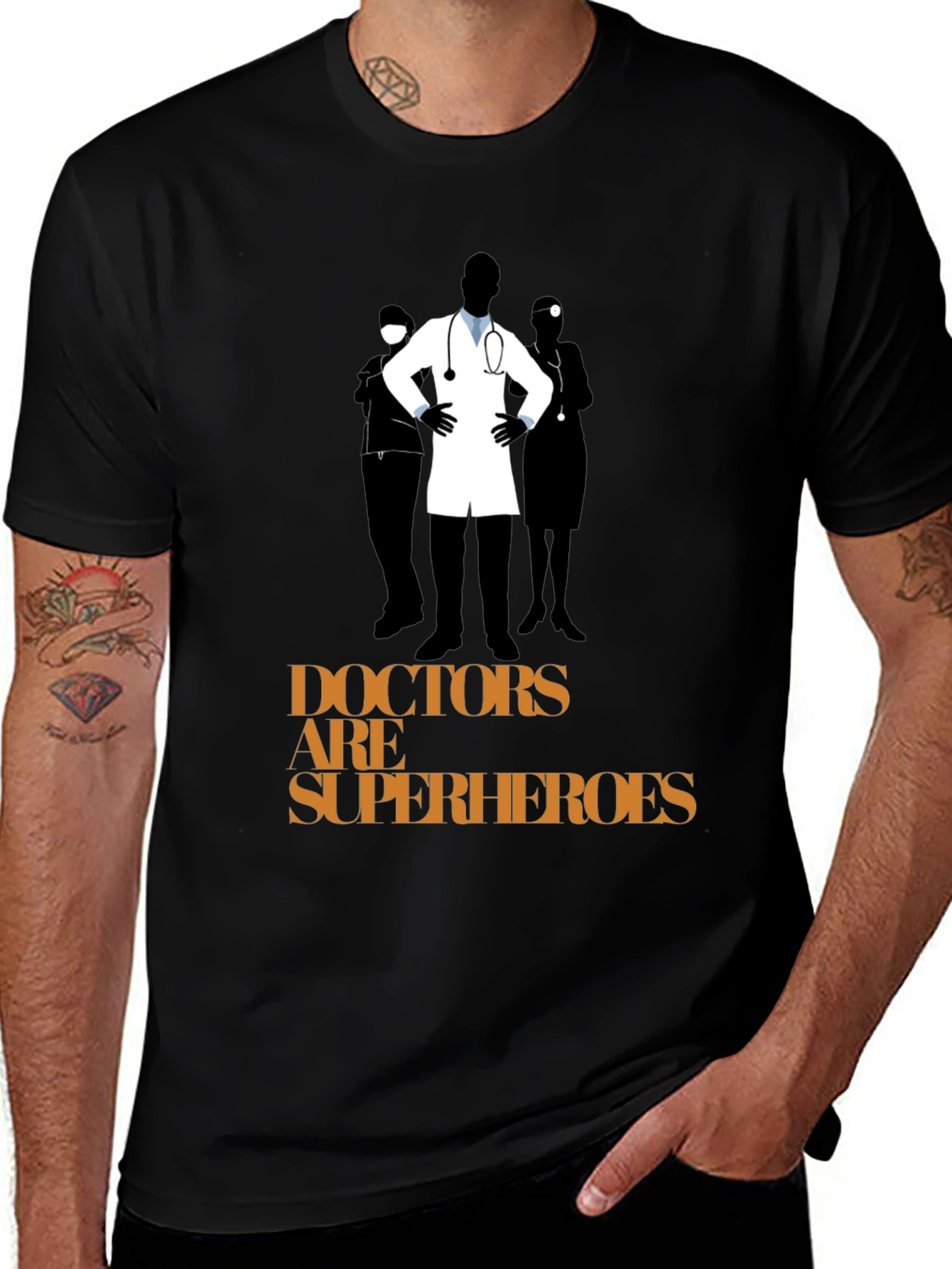 Doctors are Superheroes Graphic T-Shirt