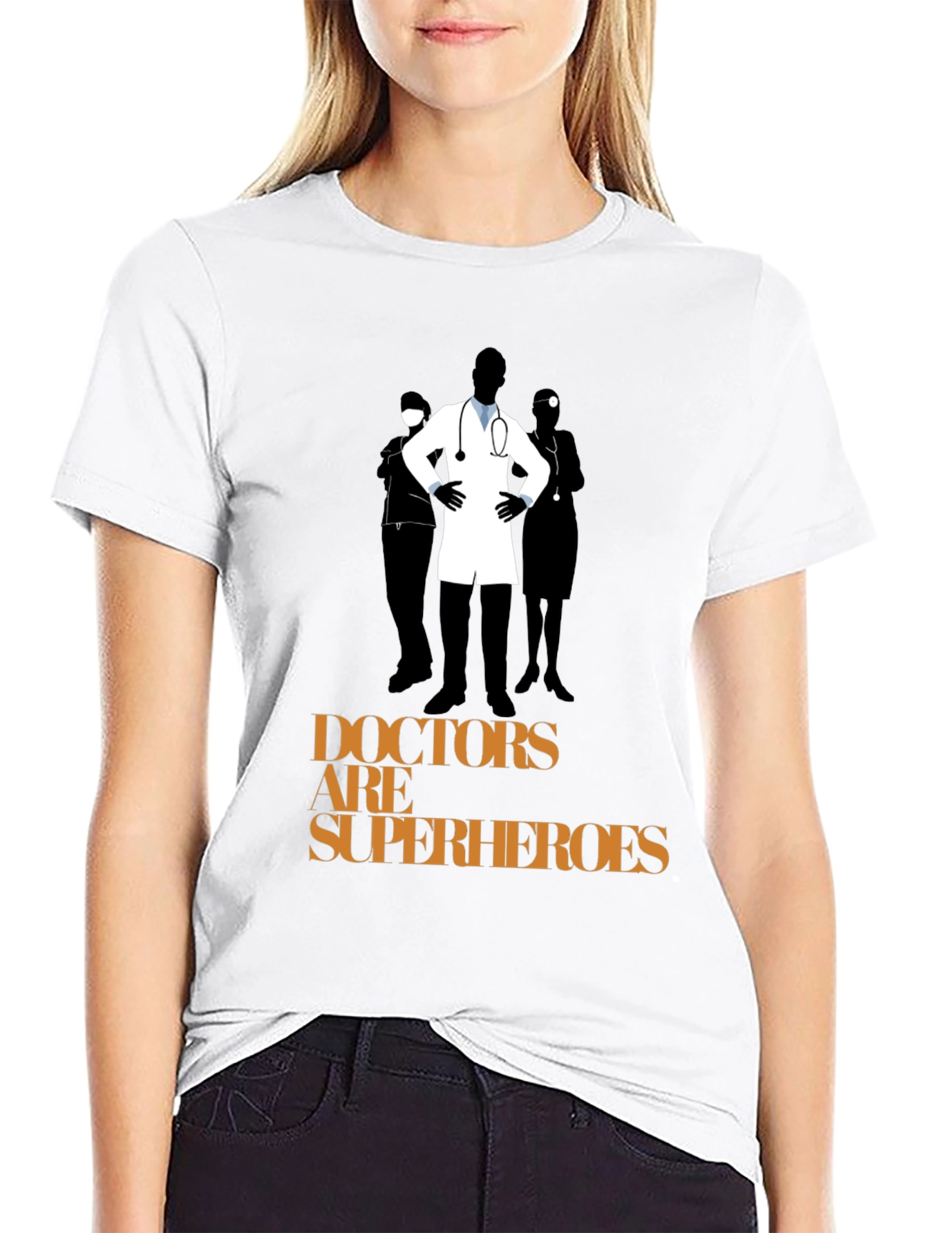 Doctors are Superheroes Graphic T-Shirt