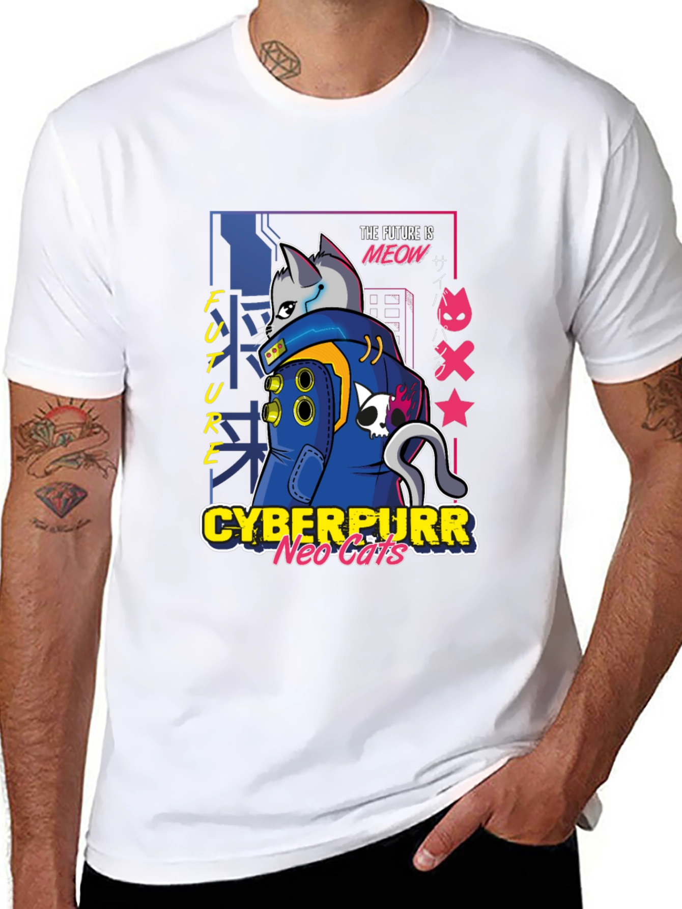 Cyberpurr Neo-Cats T-Shirt
