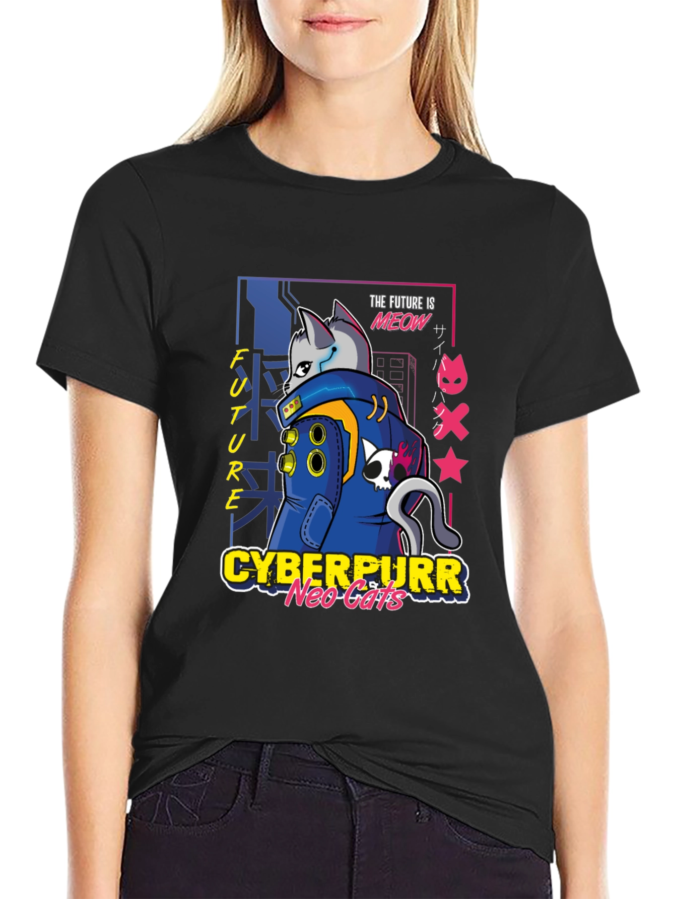 Cyberpurr Neo-Cats T-Shirt