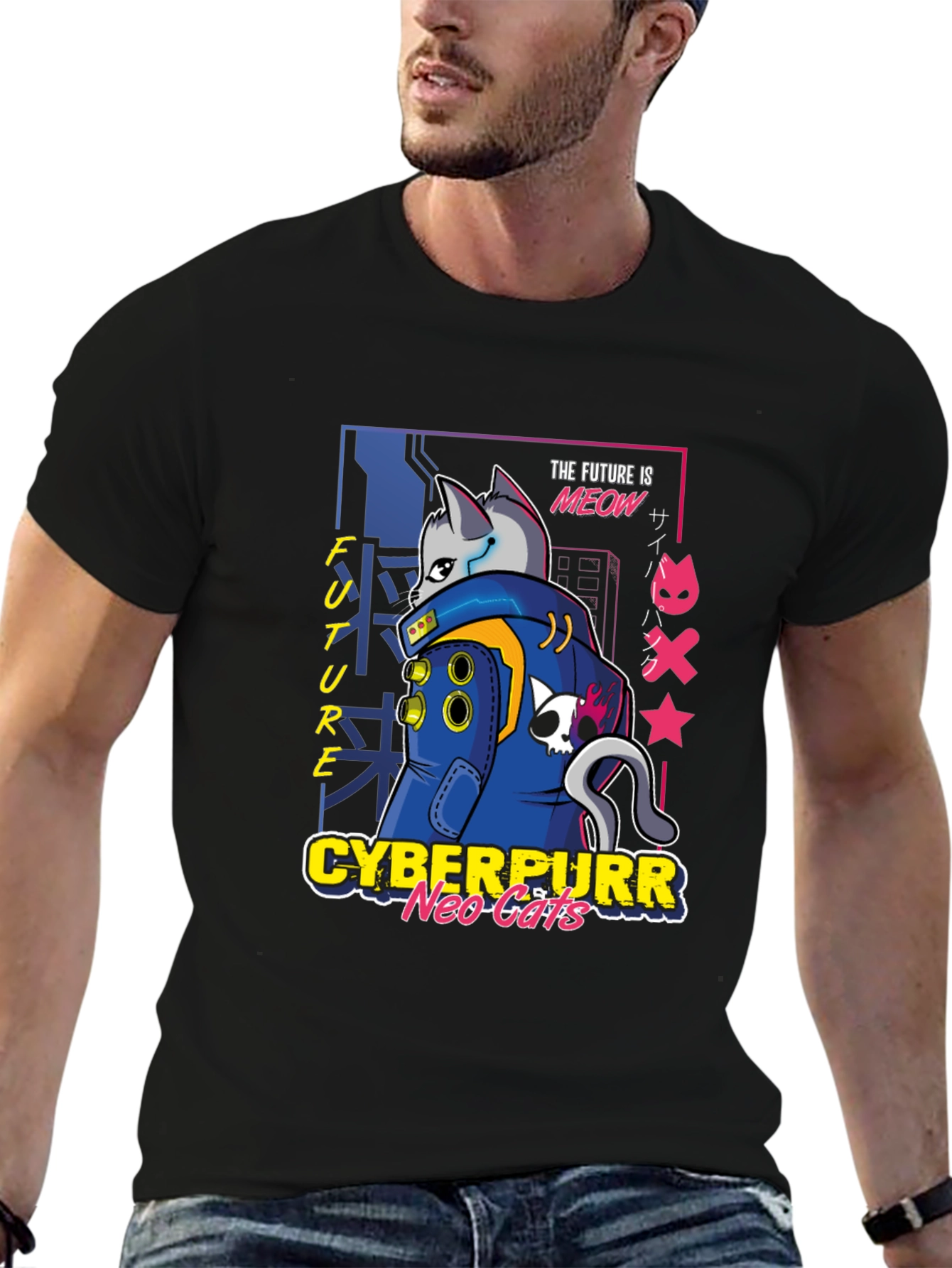 Cyberpurr Neo-Cats T-Shirt