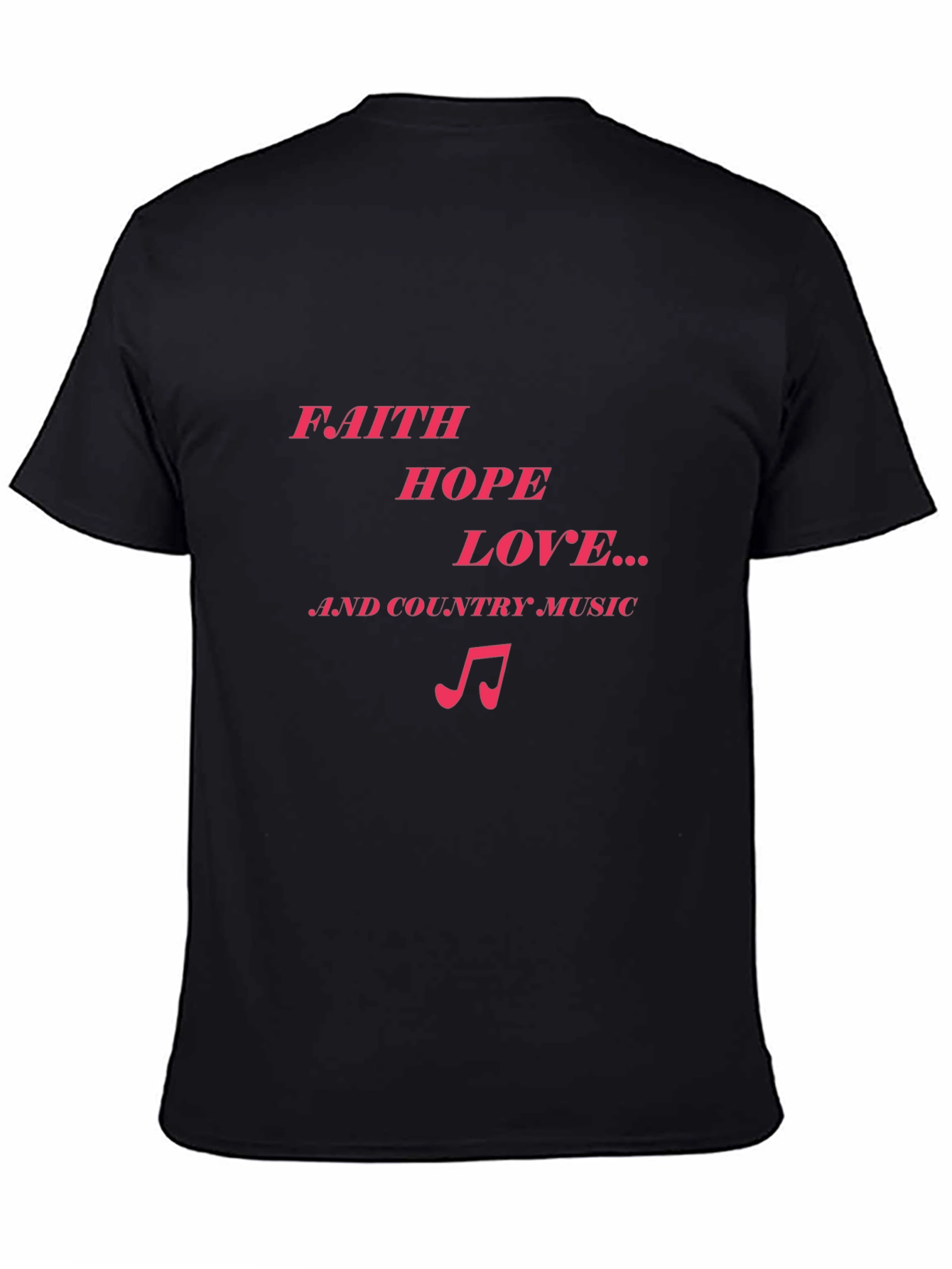 Faith Hope Love Music Graphic T-Shirt