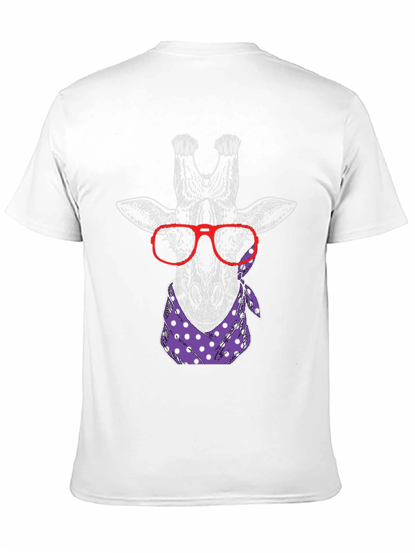 Giraffe with Glasses Graphic Tee