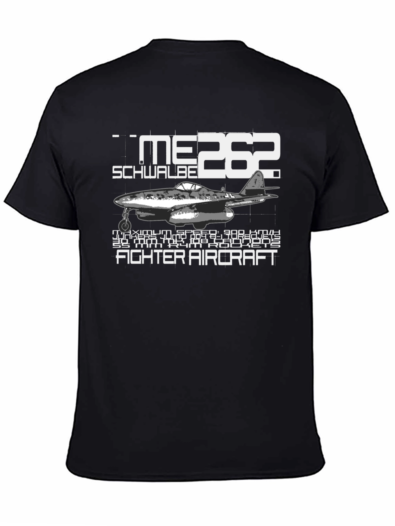 Me 262 Schwalbe Fighter Aircraft Graphic T-Shirt