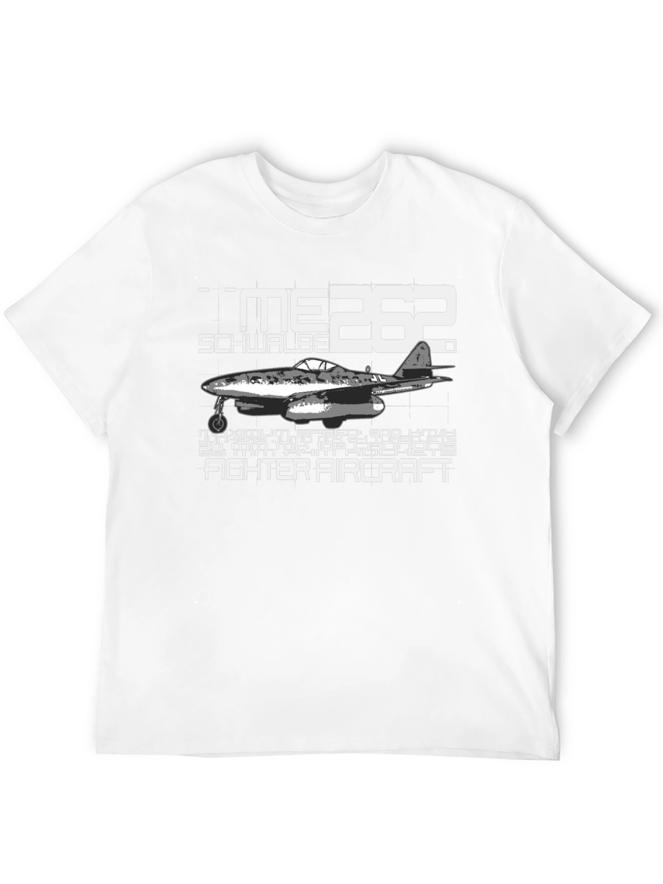 Me 262 Schwalbe Fighter Aircraft Graphic T-Shirt