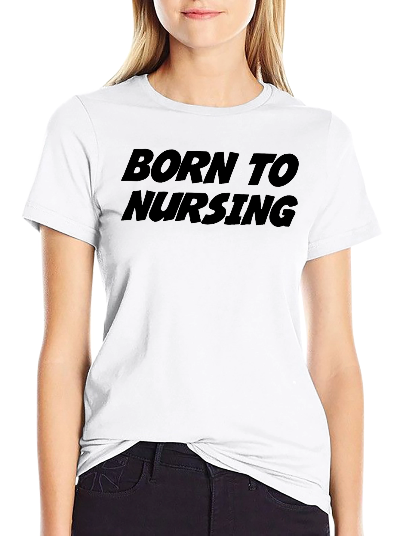 Born To Nursing Black T-Shirt