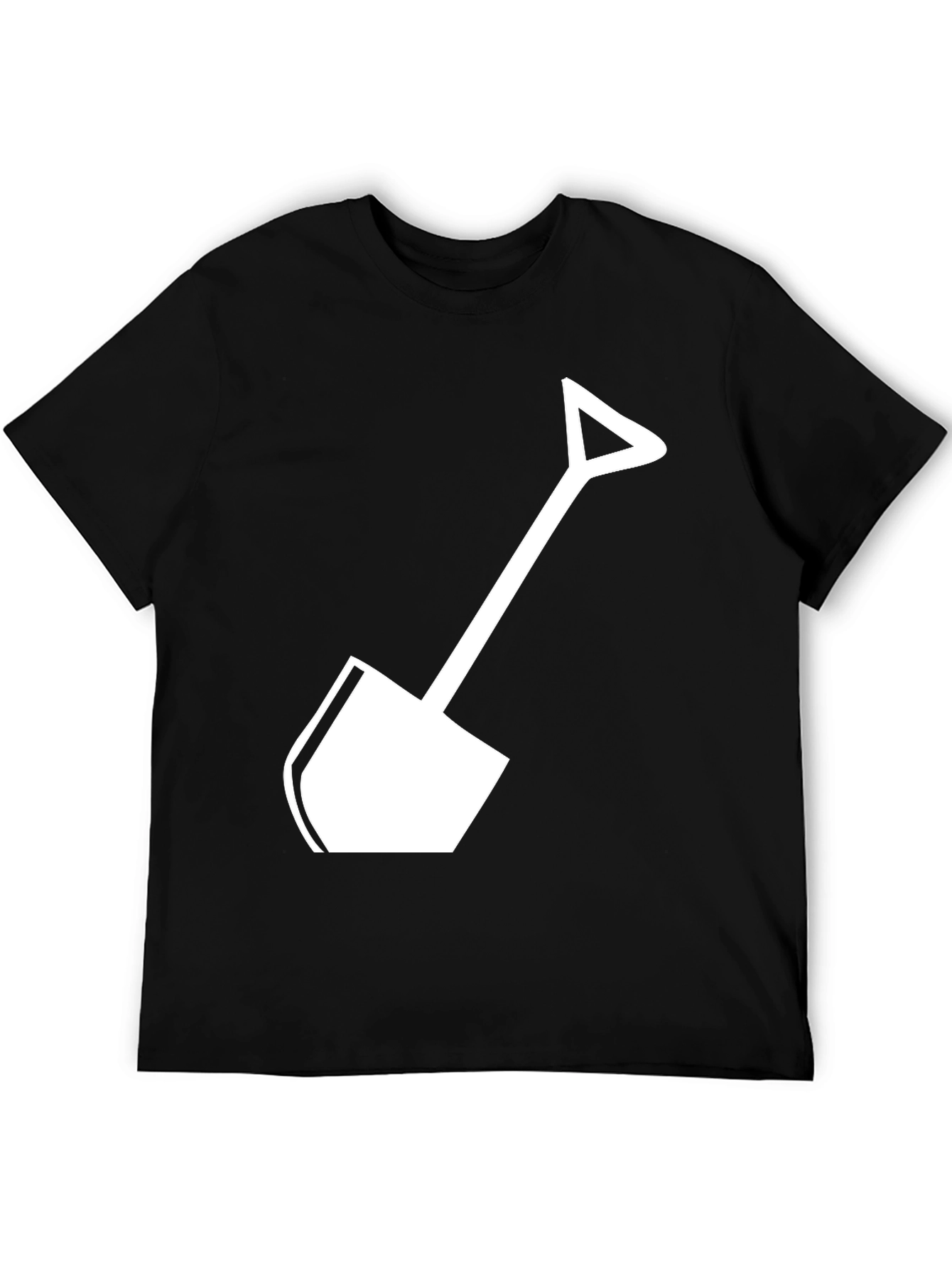 Shovel Graphic Tee - Black Cotton Blend