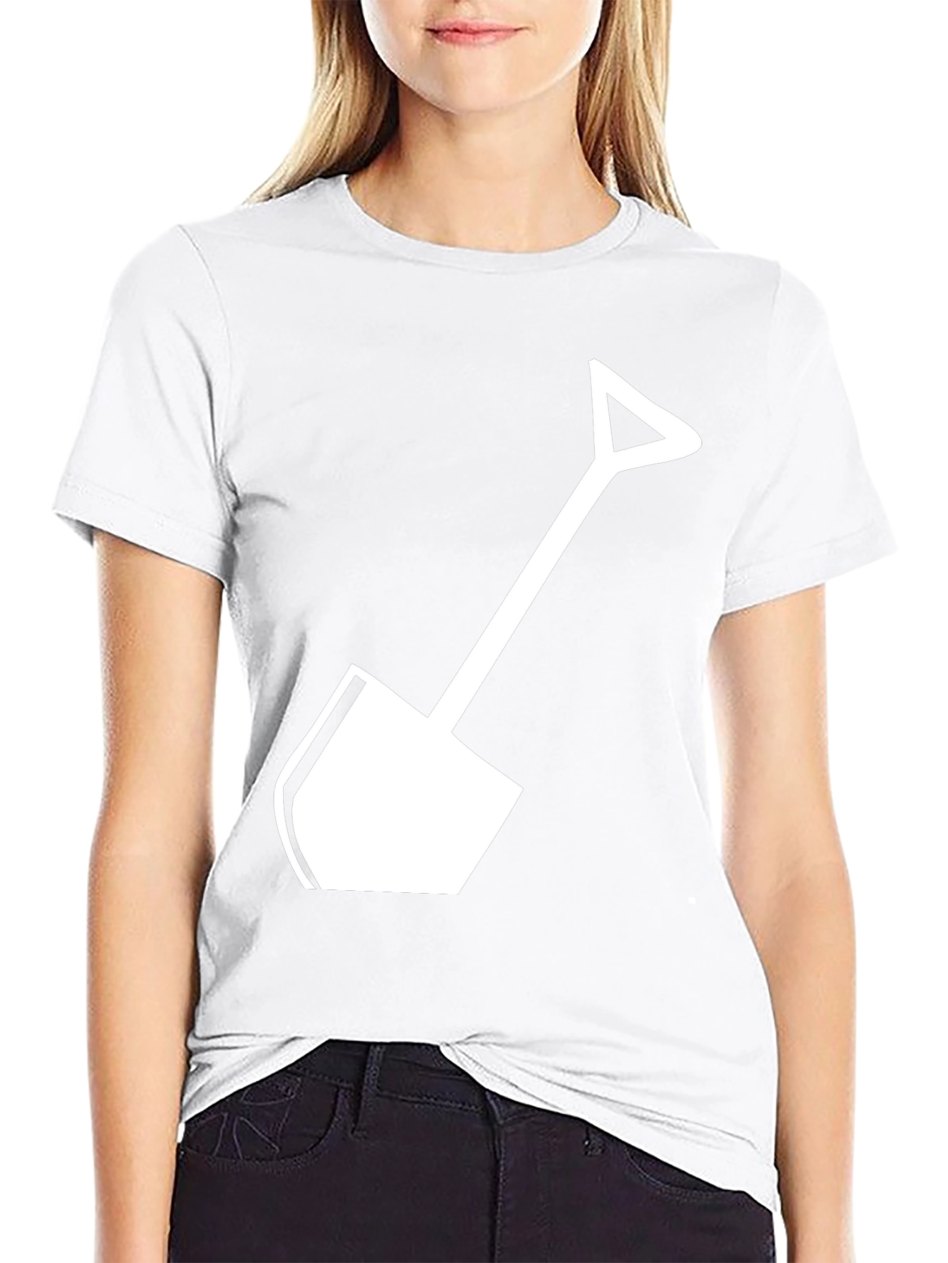 Shovel Graphic Tee - Black Cotton Blend