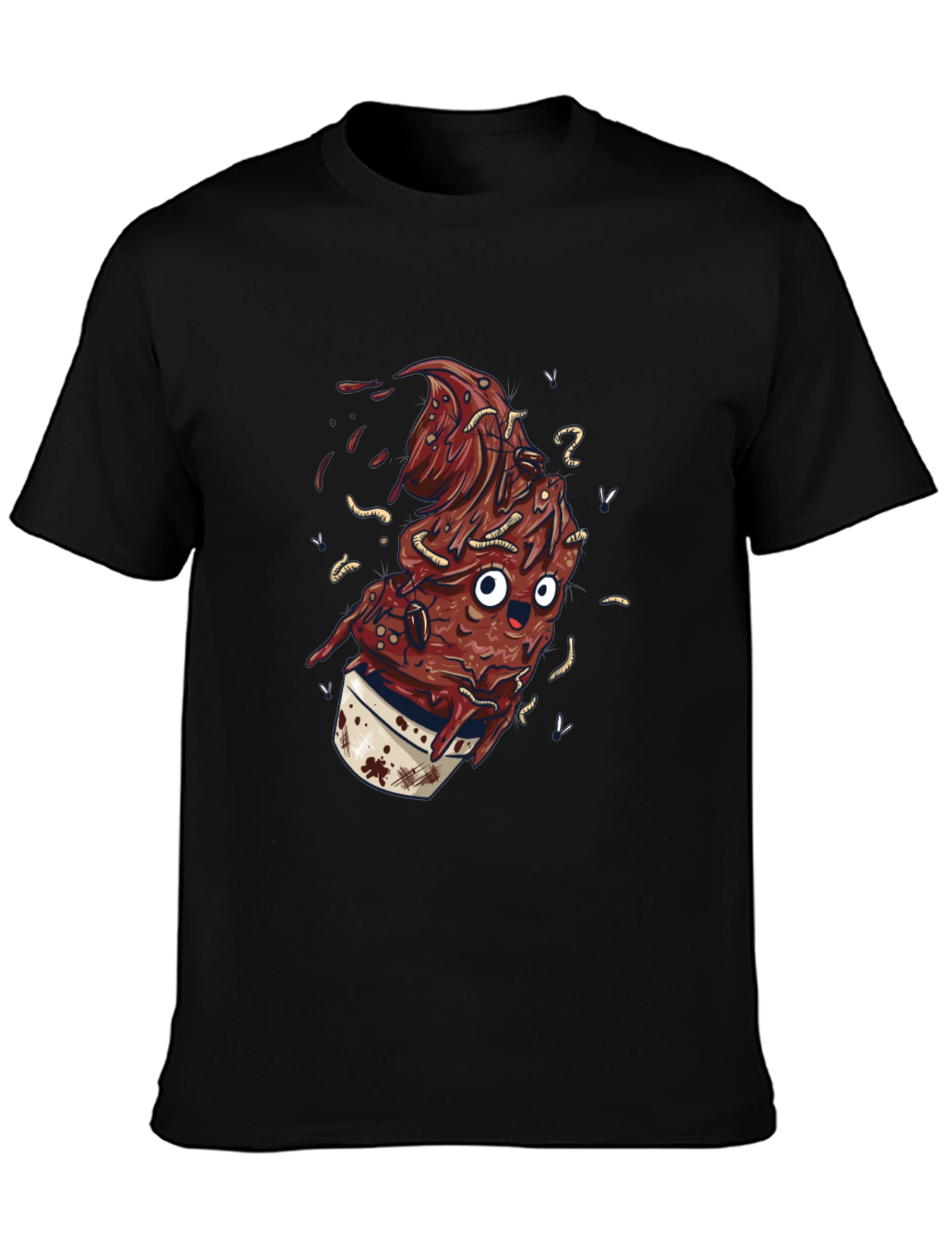 Creepy Cartoon Dessert Graphic Tee