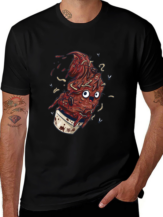 Creepy Cartoon Dessert Graphic Tee