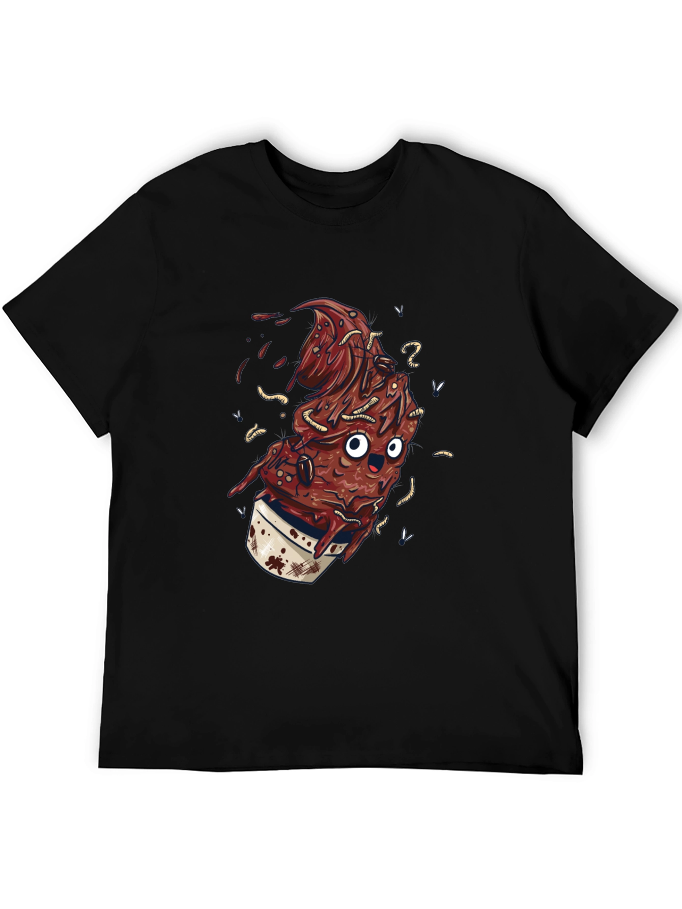 Creepy Cartoon Dessert Graphic Tee