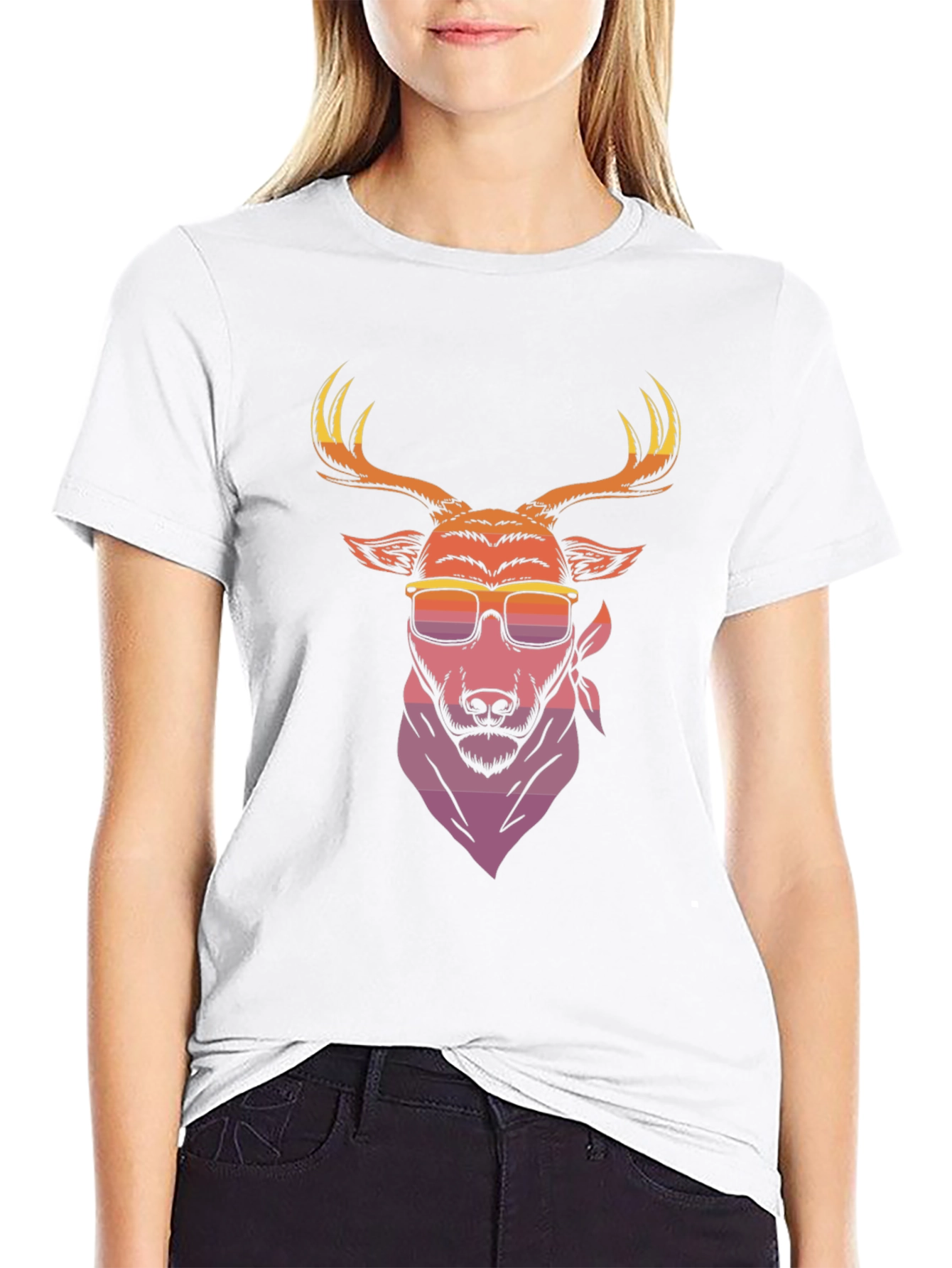 Cool Deer Graphic T-Shirt