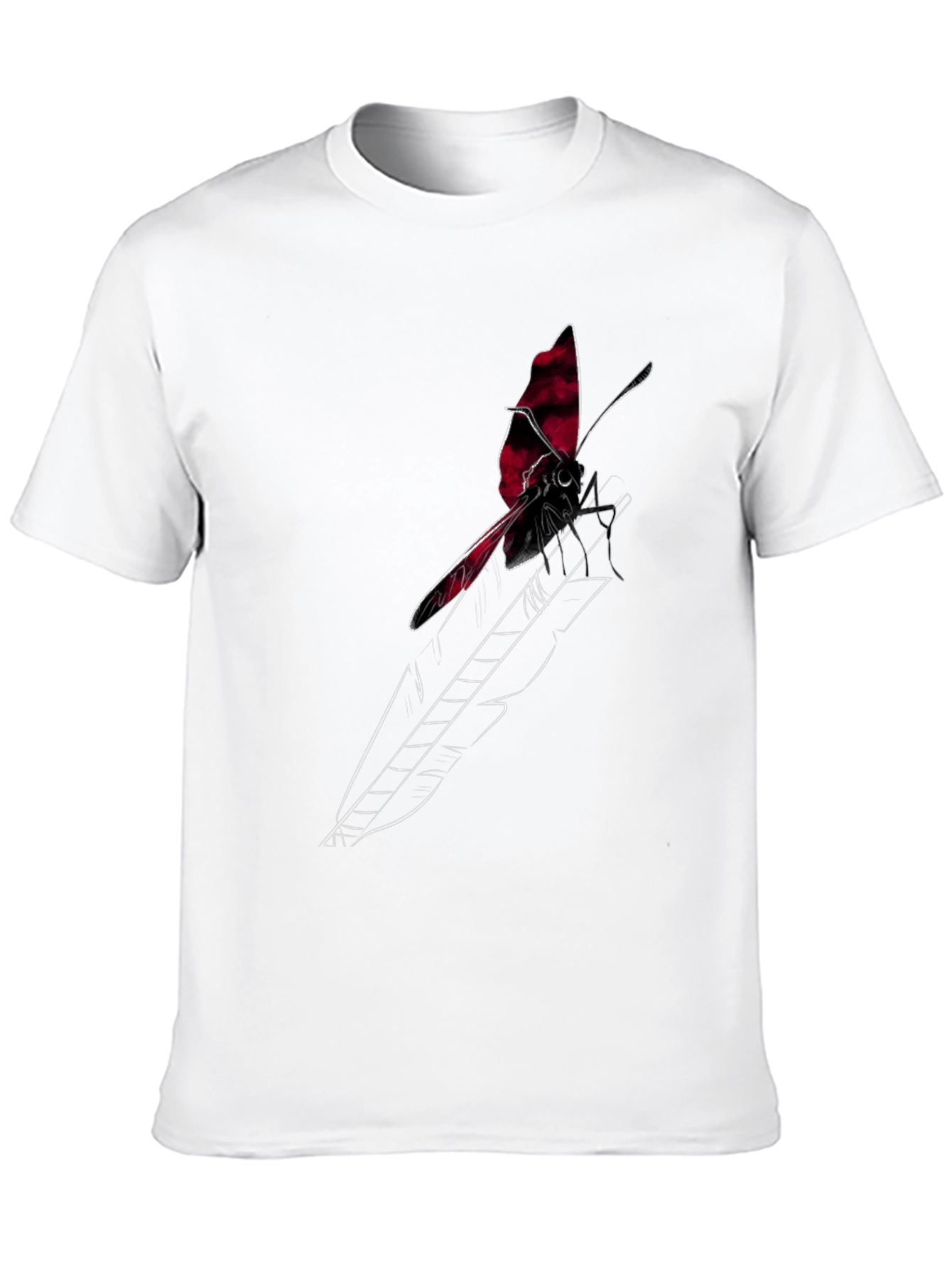 Butterfly Arrow Graphic Tee - Stylish Black T-Shirt