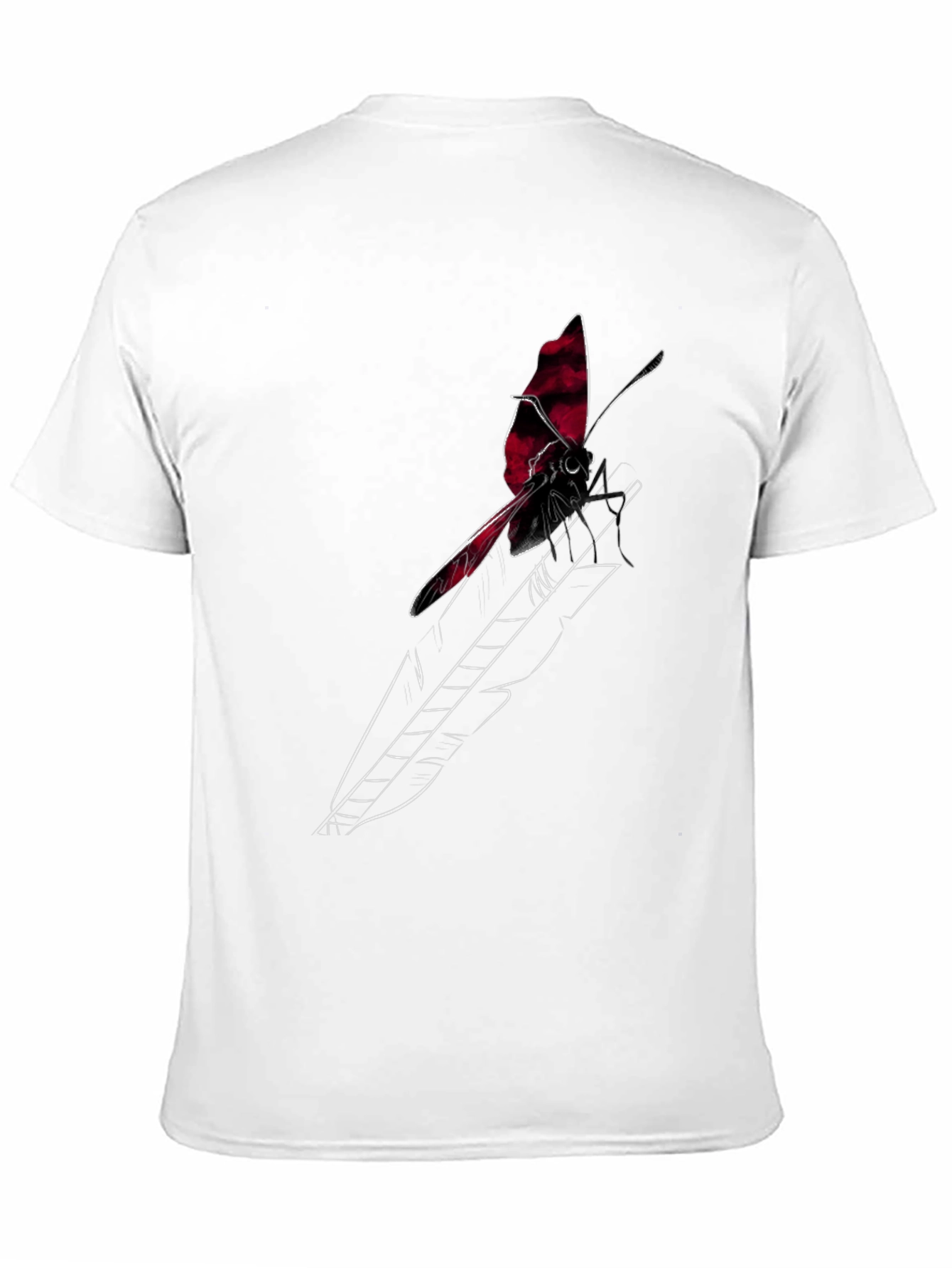 Butterfly Arrow Graphic Tee - Stylish Black T-Shirt