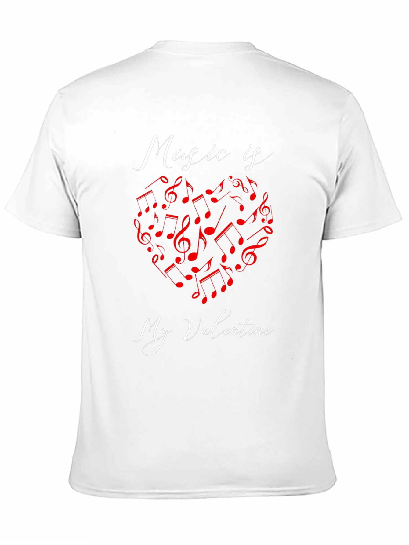 Music Is My Valentine Graphic T-Shirt