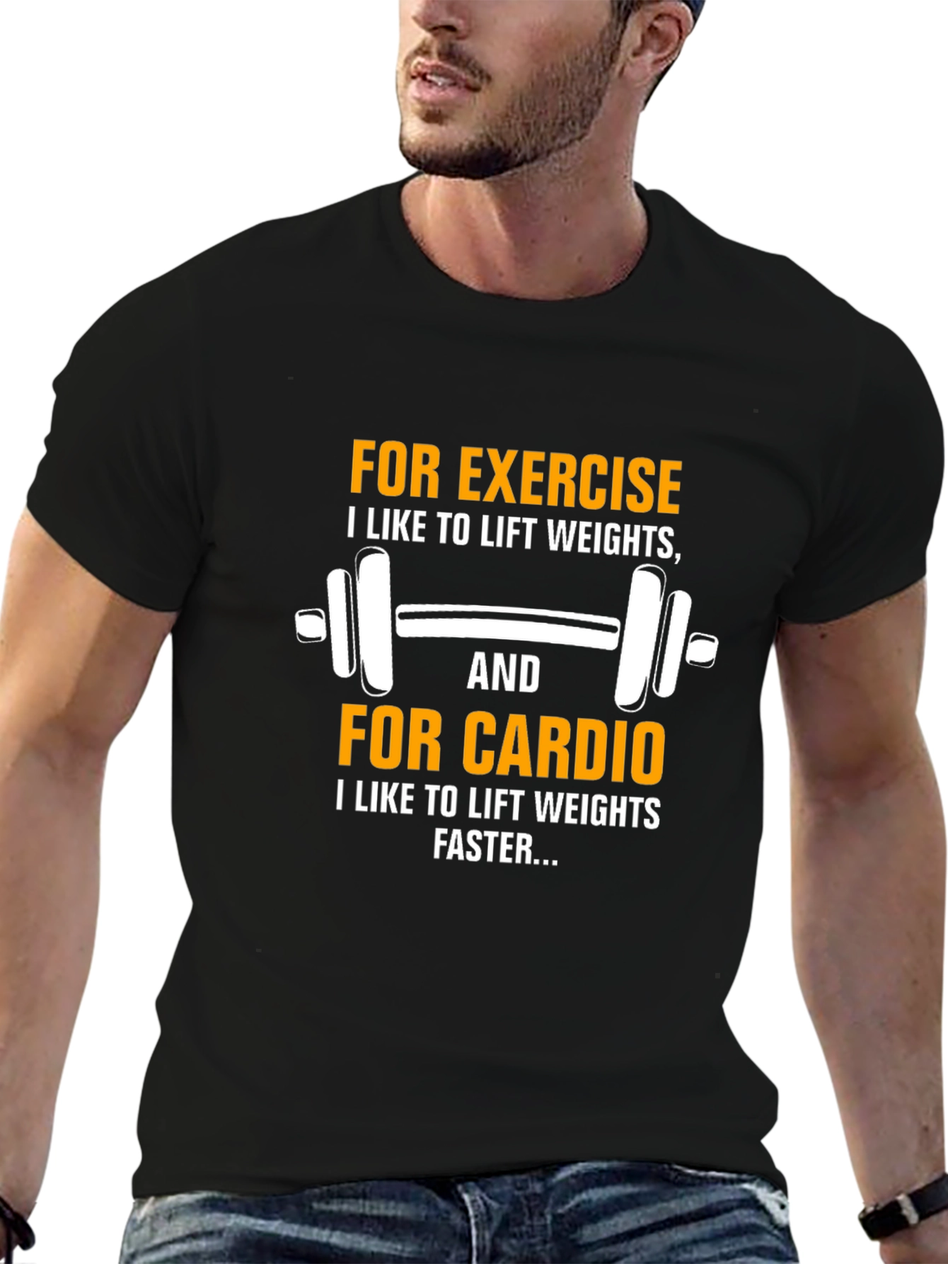 Funny Gym Workout T-Shirt - Weightlifting Cardio