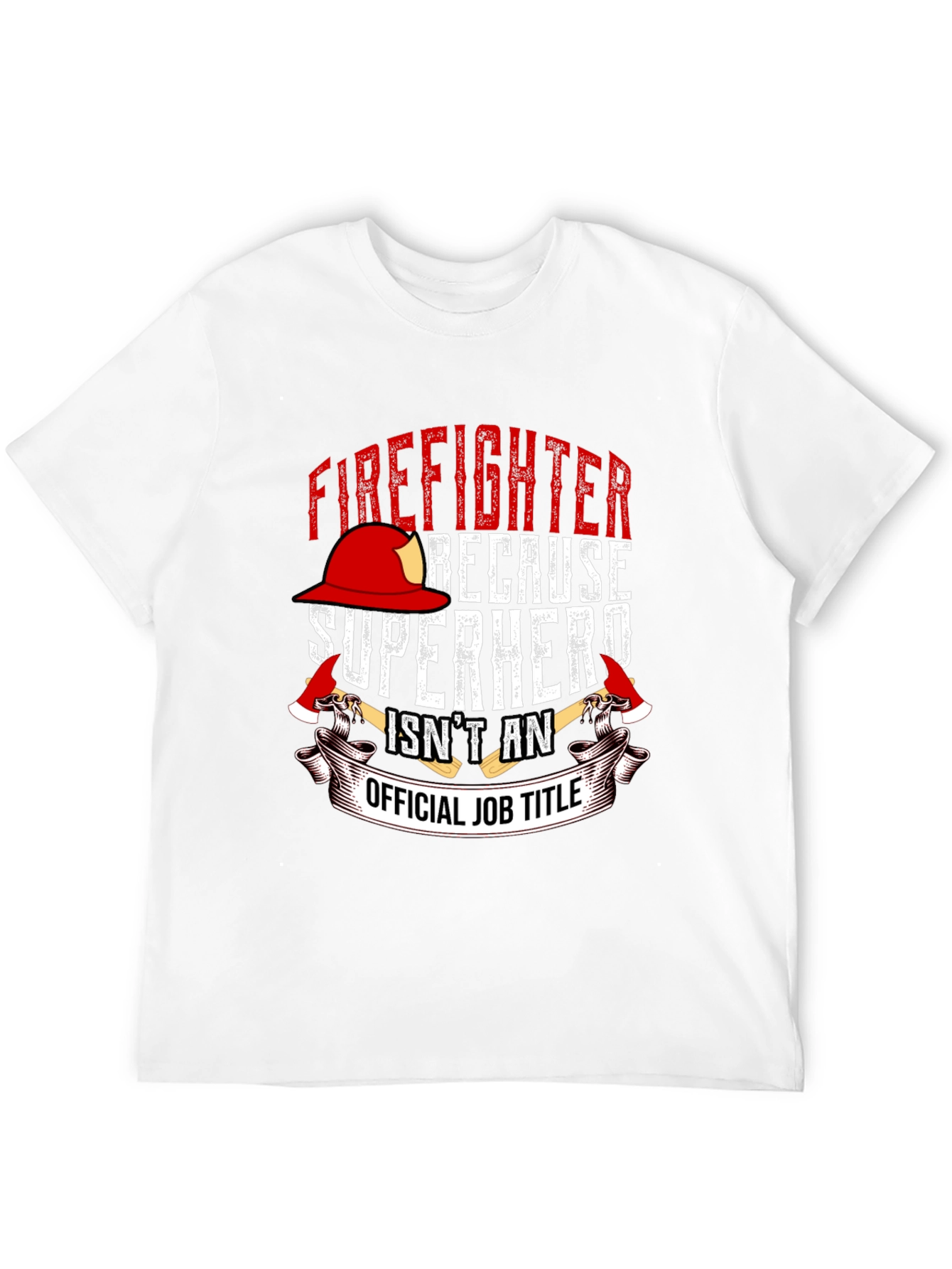 Firefighter Superhero Graphic T-Shirt