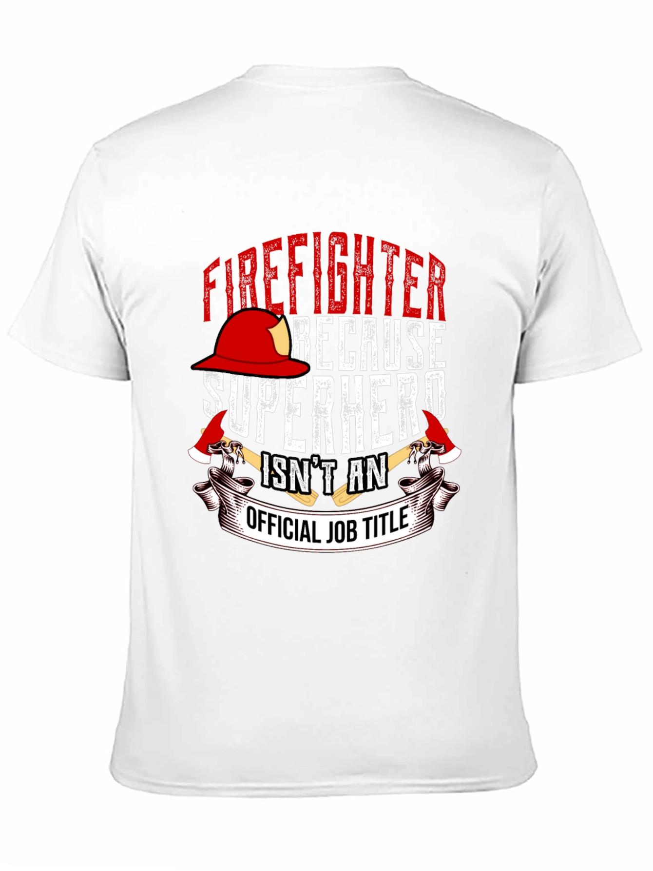 Firefighter Superhero Graphic T-Shirt
