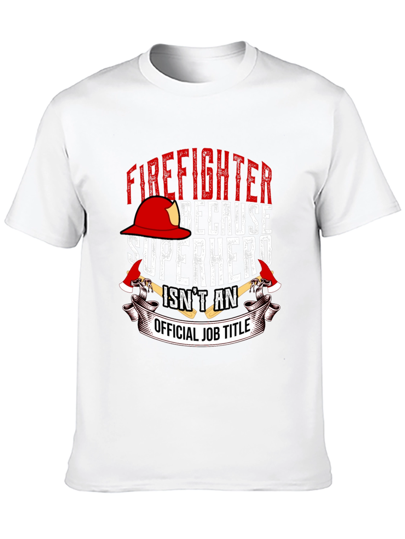 Firefighter Superhero Graphic T-Shirt