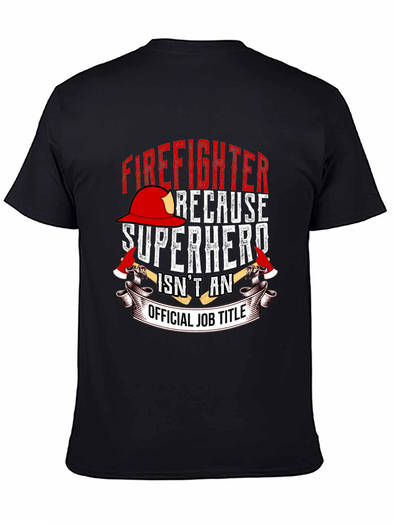 Firefighter Superhero Graphic T-Shirt