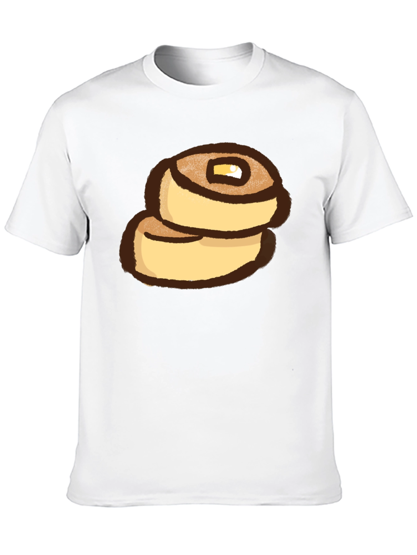 Pancake Stack Graphic Tee - Funny Food Shirt
