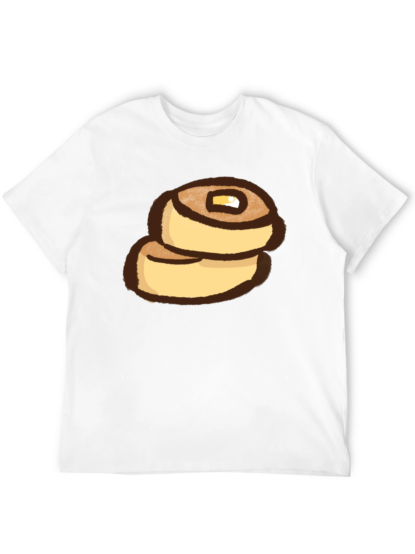 Pancake Stack Graphic Tee - Funny Food Shirt