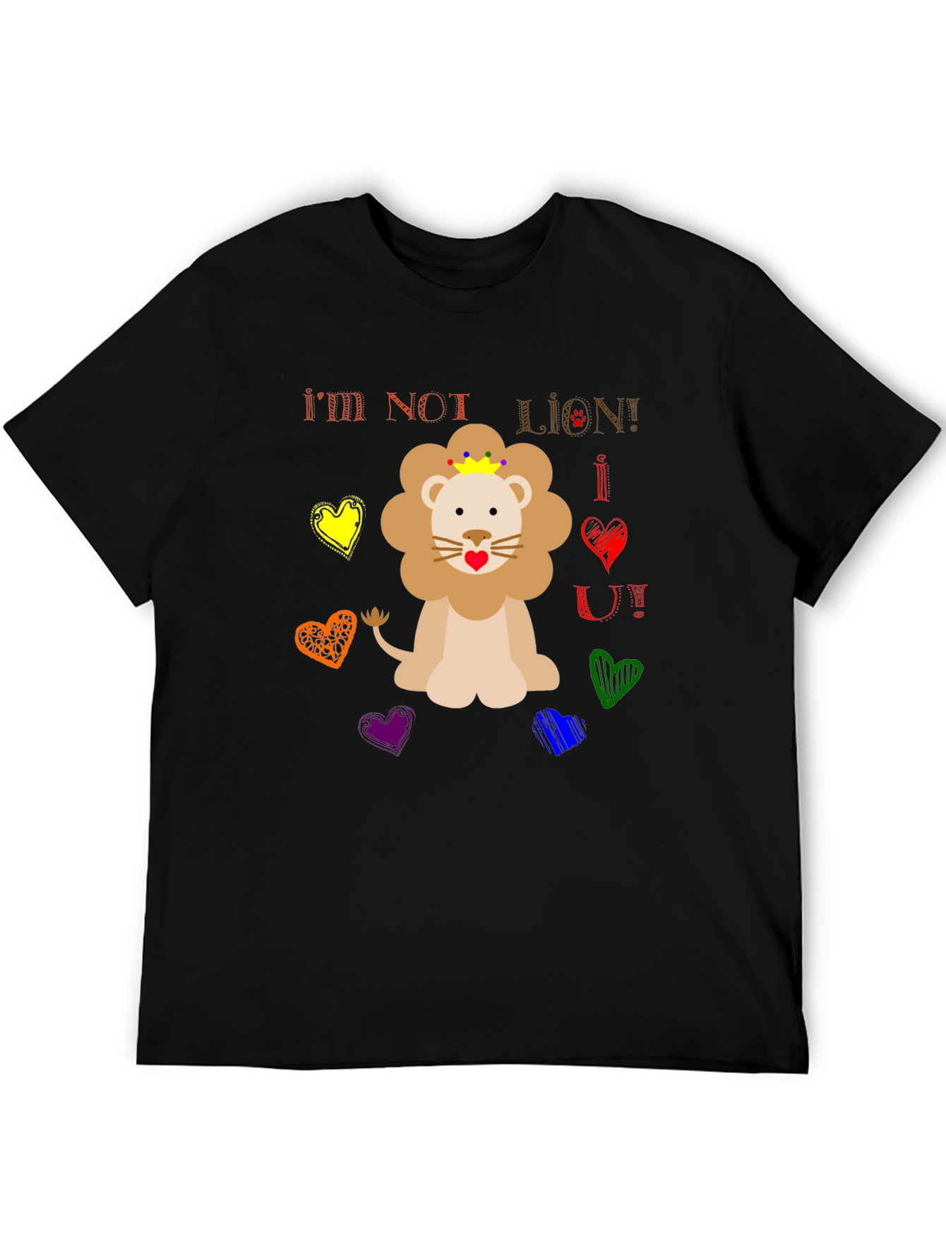 Funny Im Not Lion Graphic Tee
