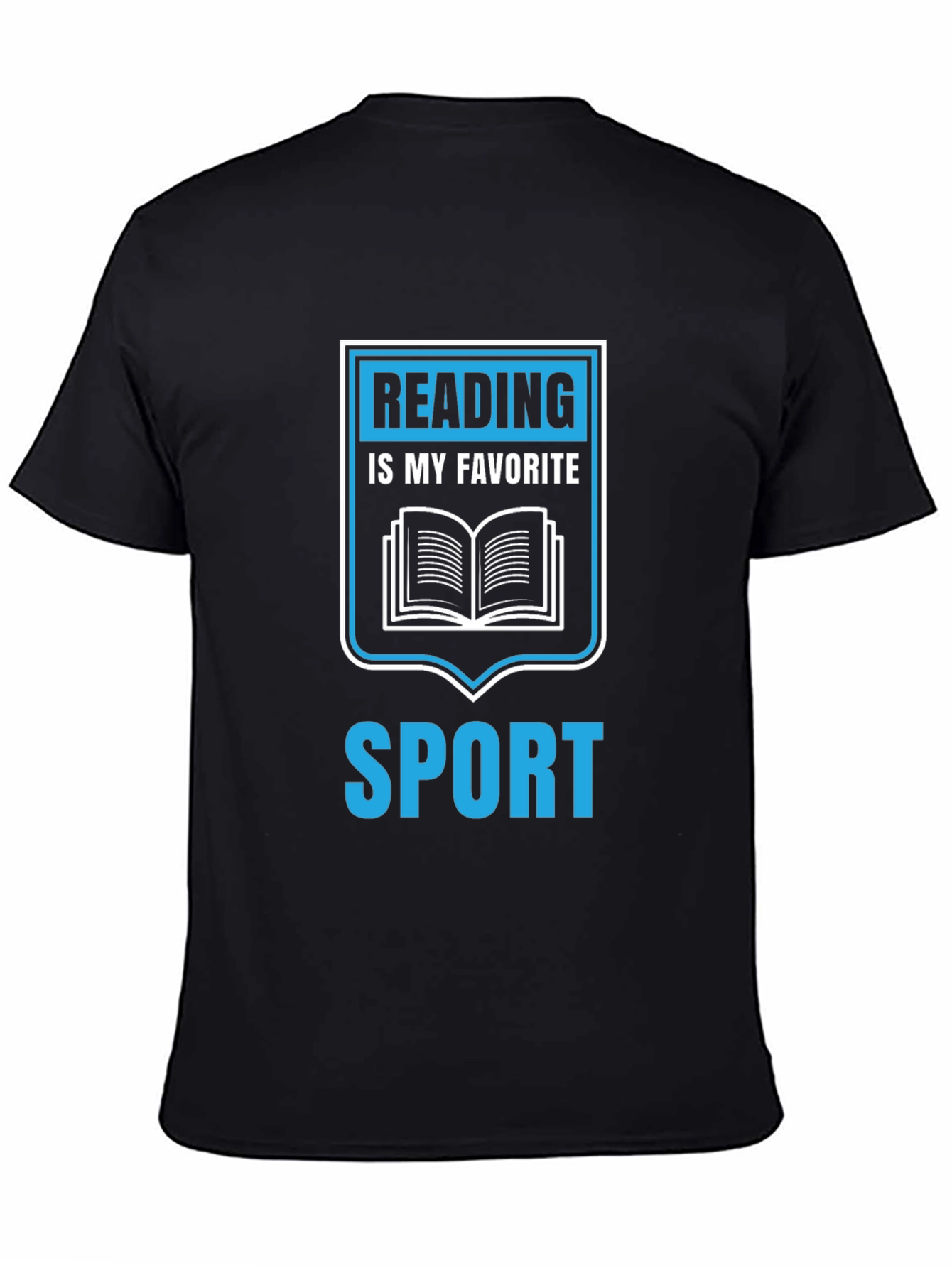 Reading is My Favorite Sport Black T-Shirt