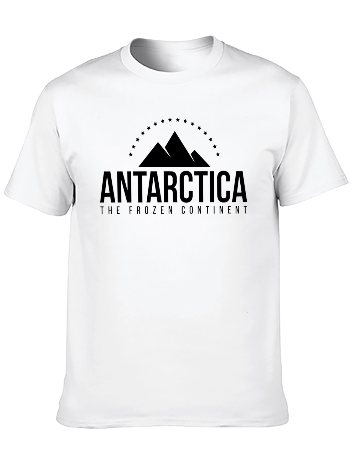 Antarctica Black T-Shirt - The Frozen Continent