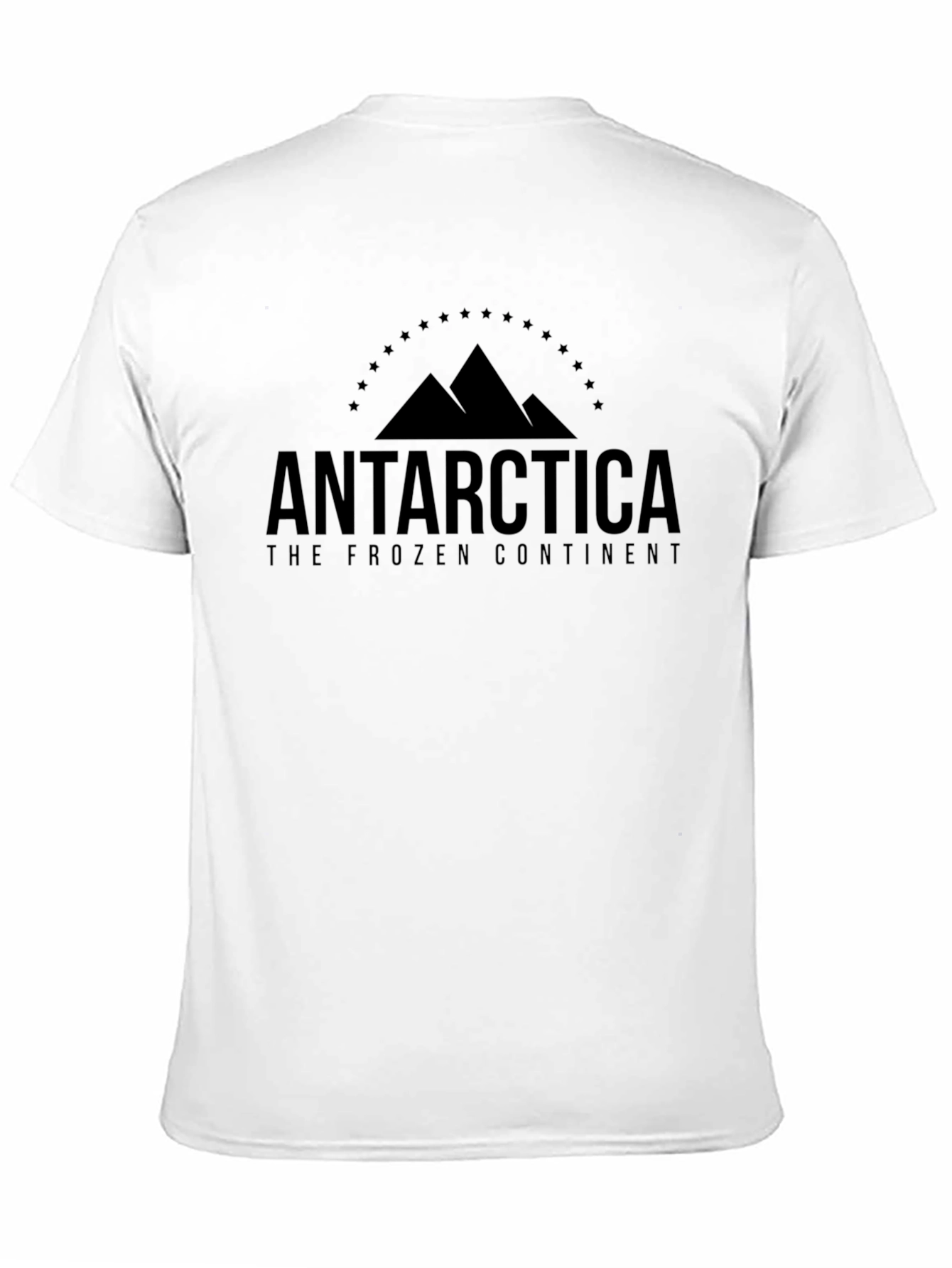 Antarctica Black T-Shirt - The Frozen Continent