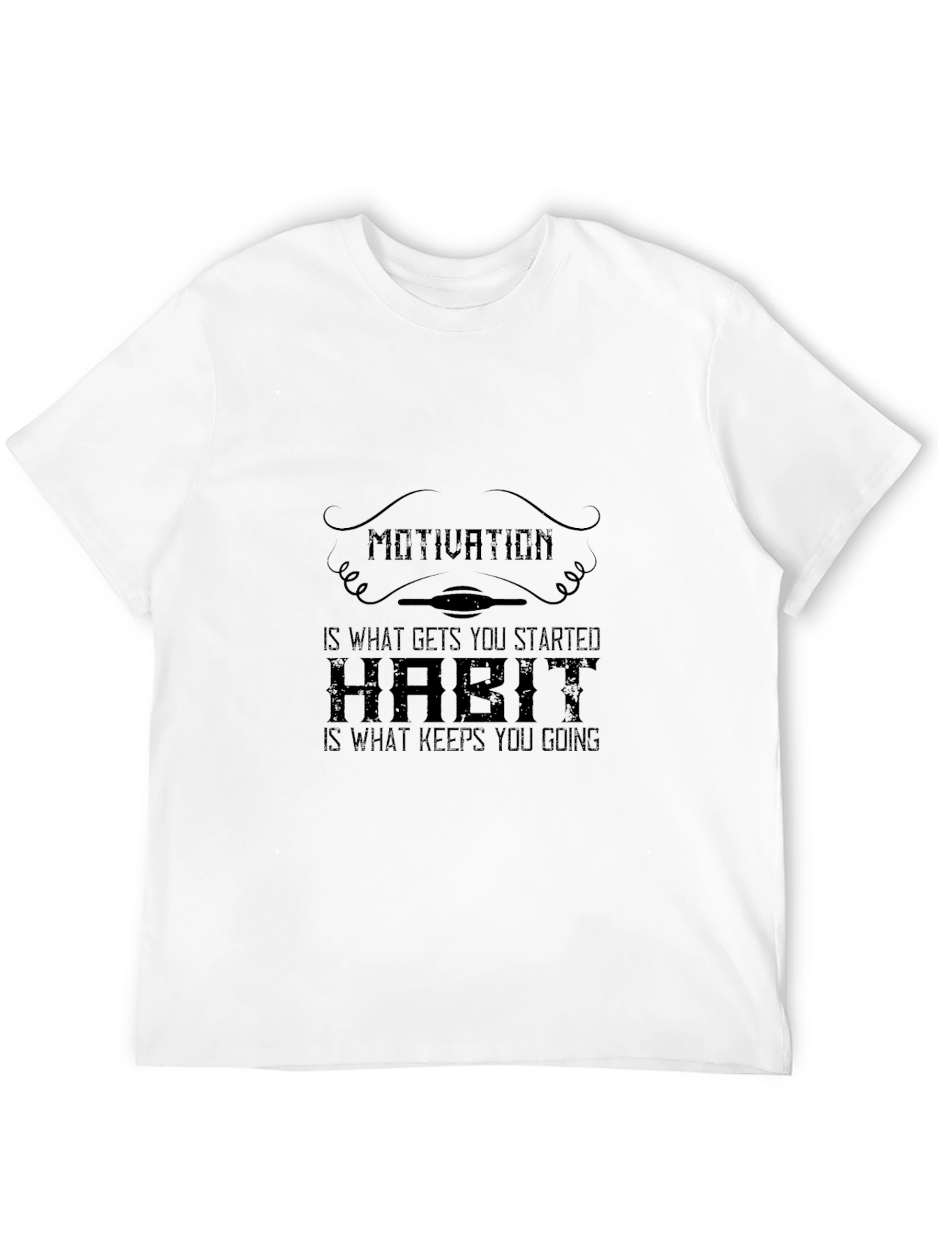 Motivation & Habit Graphic Tee - Black