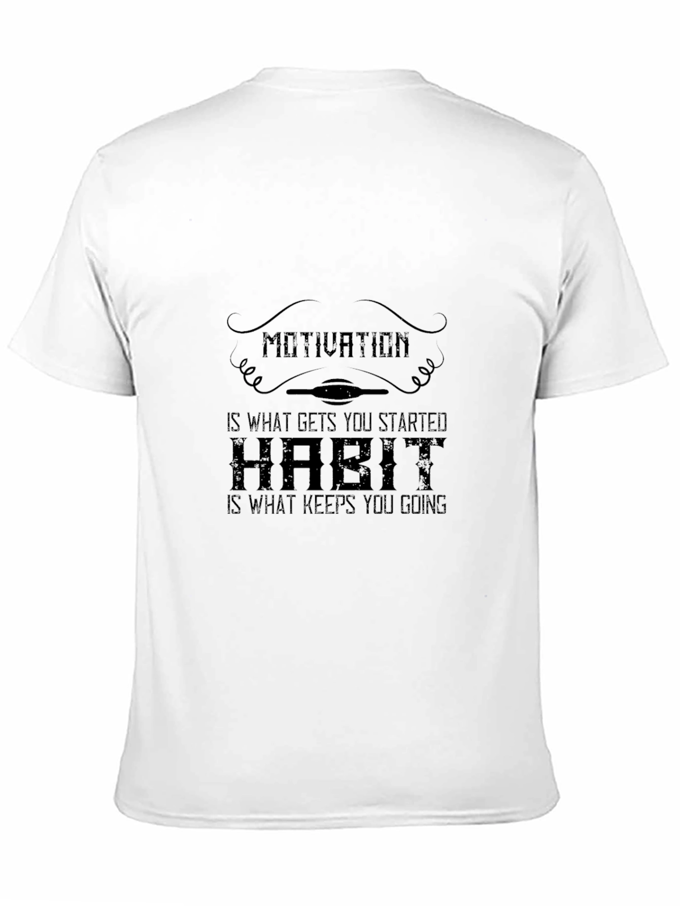 Motivation & Habit Graphic Tee - Black