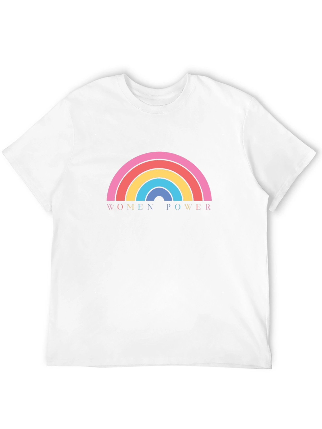 Women Power Rainbow Graphic T-Shirt