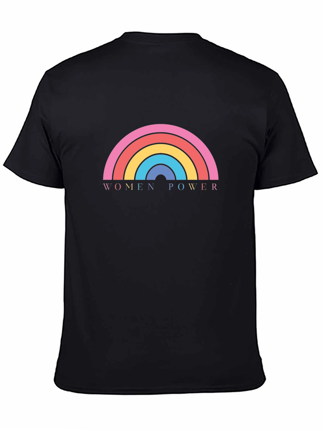 Women Power Rainbow Graphic T-Shirt