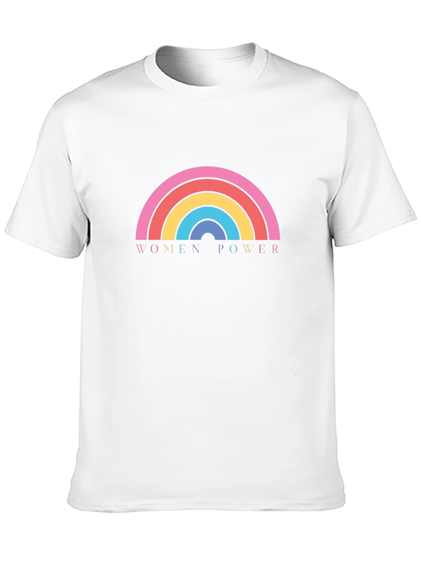 Women Power Rainbow Graphic T-Shirt