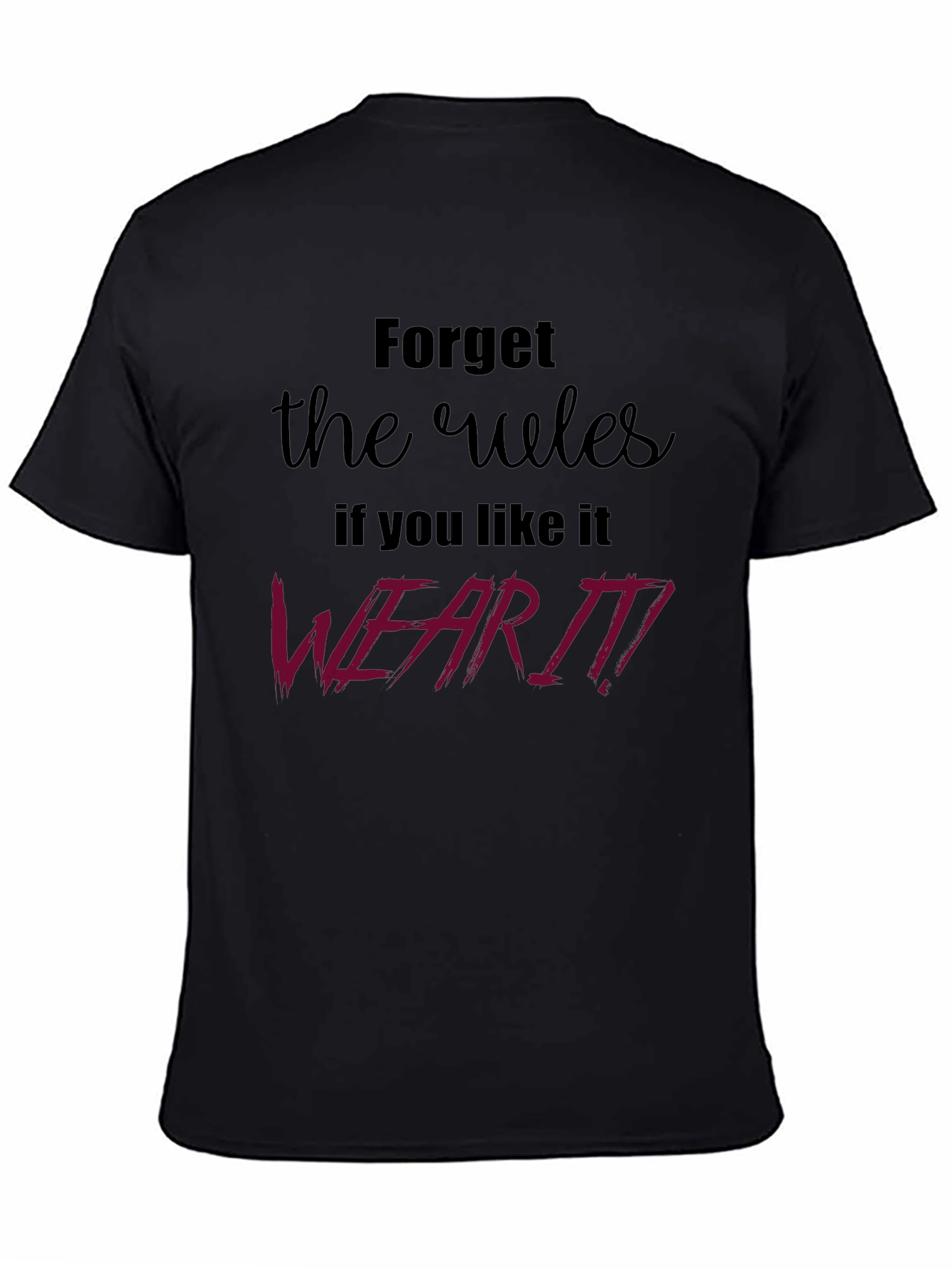 Rebel Rules Graphic Tee - Black