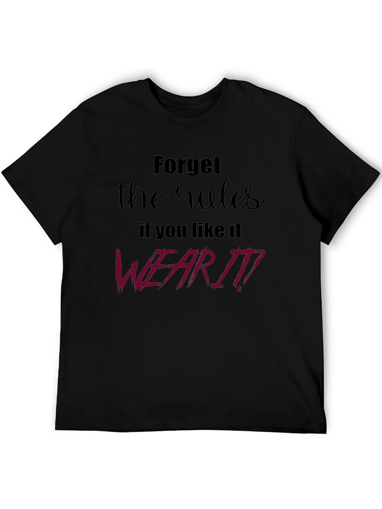Rebel Rules Graphic Tee - Black