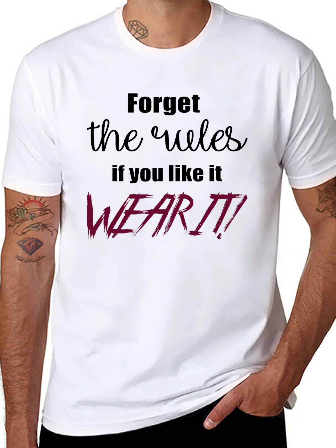 Rebel Rules Graphic Tee - Black