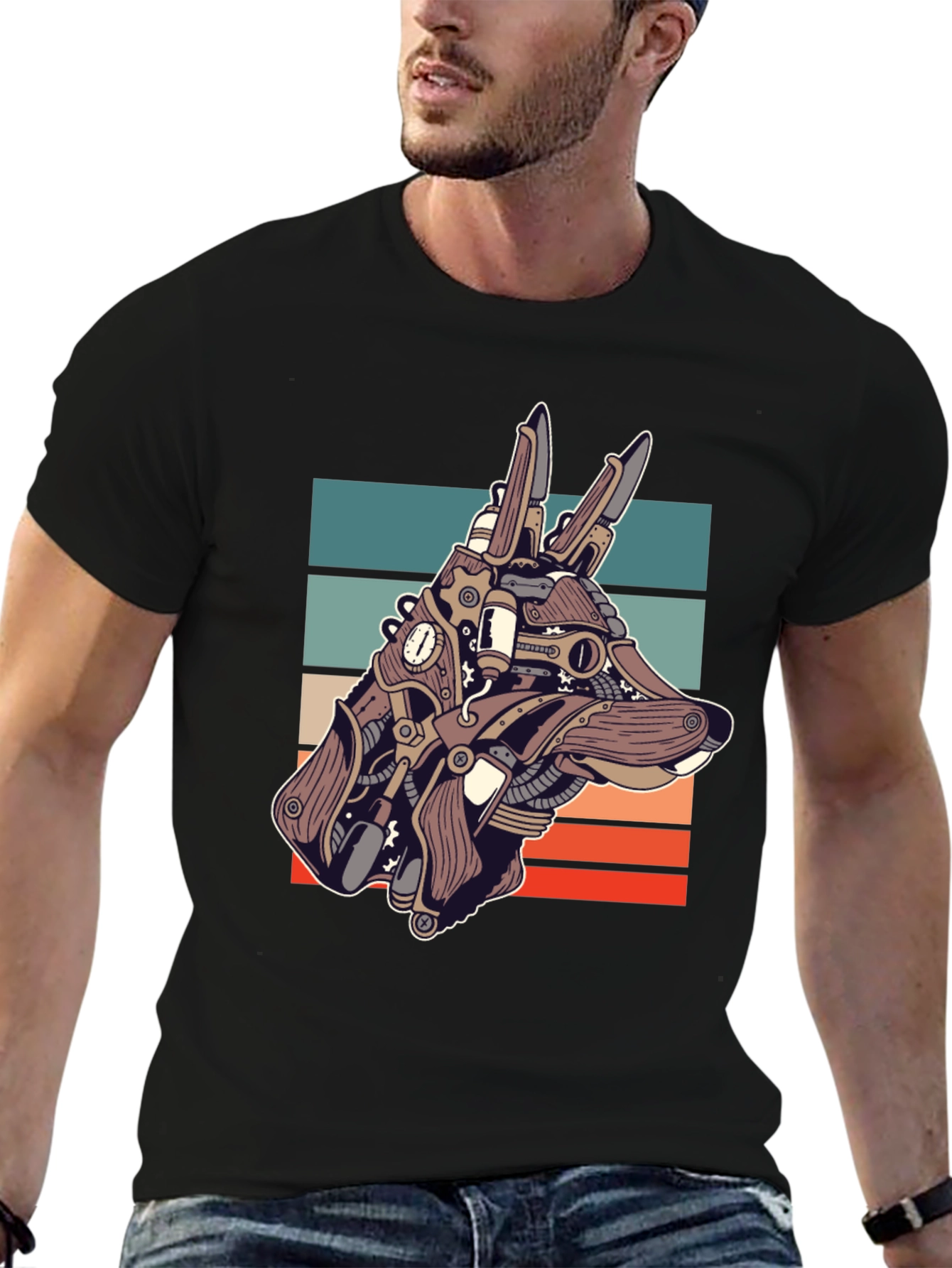 Steampunk Dog T-Shirt - Unique Canine Design