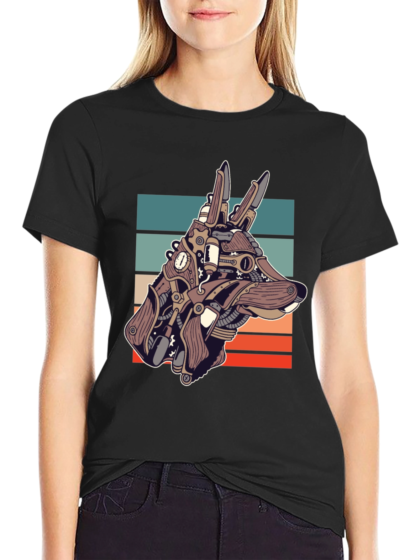 Steampunk Dog T-Shirt - Unique Canine Design
