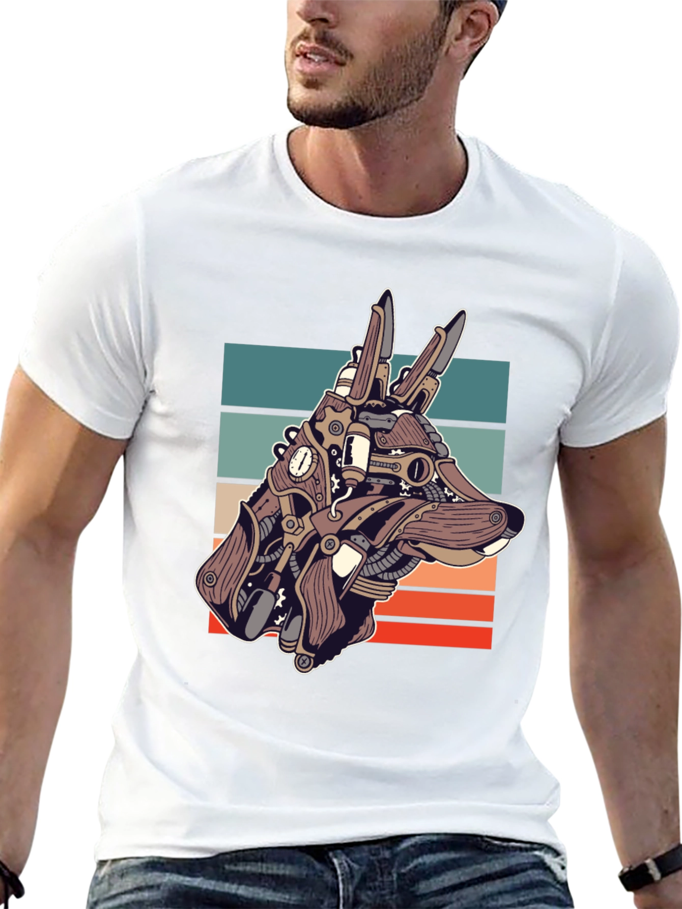 Steampunk Dog T-Shirt - Unique Canine Design